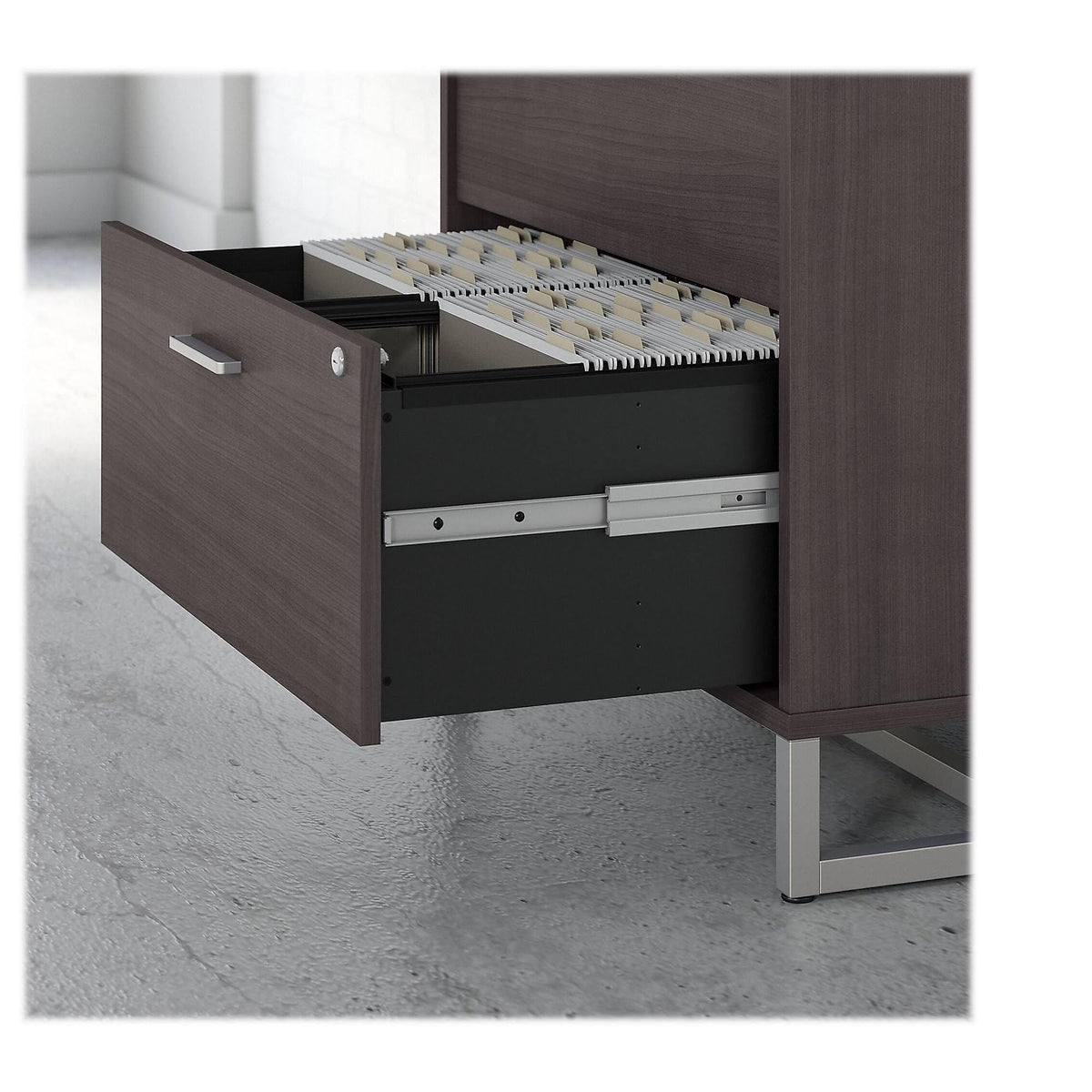 2 Drawer Lateral File Cabinet Storm Gray Y50445