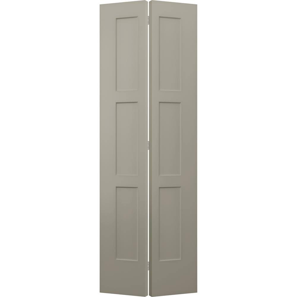 Desert Sand Paint Smooth Hollow Core Molded Composite Interior Closet Bi-Fold Door X51381