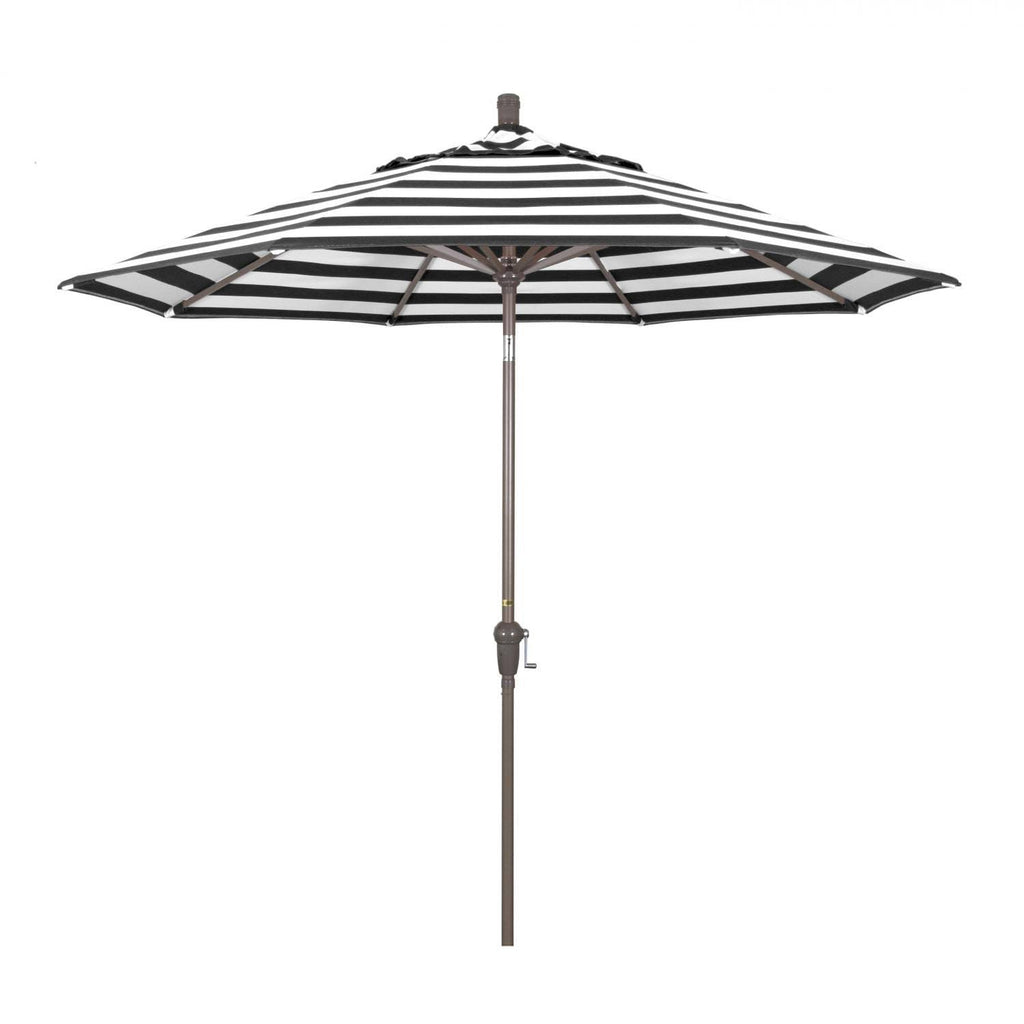 Beige 9 ft. Sunbrella Aluminum Market Umbrella H1517