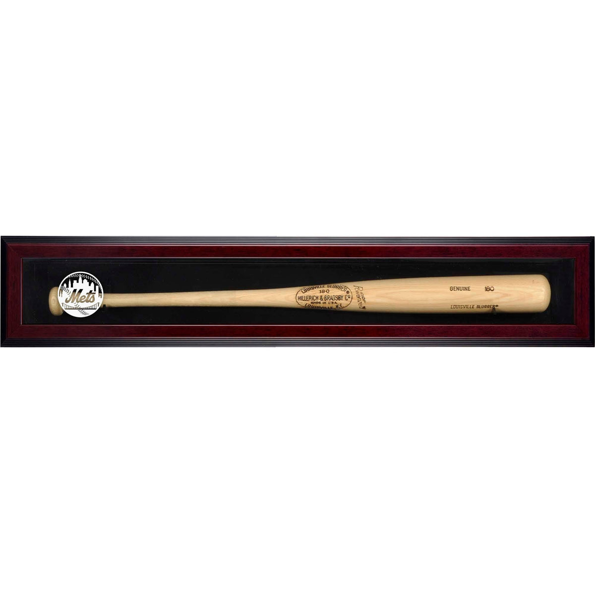 Mahogany Framed Single Bat Display Case Q25686