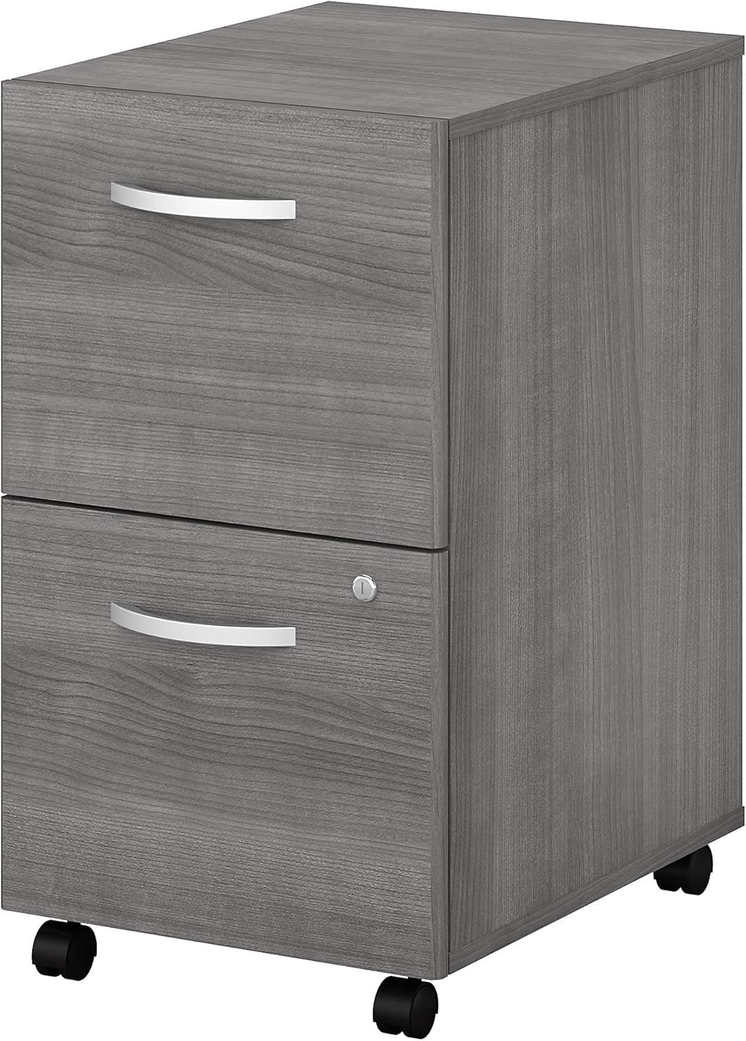 2 Drawer Mobile File Cabinet in White J9118