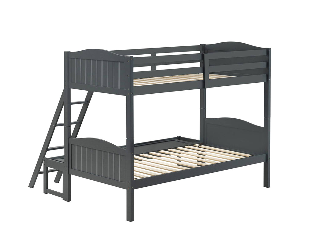 Grey Twin/Full Bunk Bed X4831