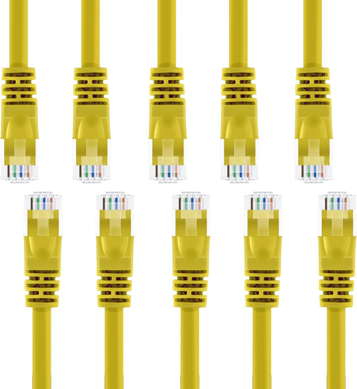Cat5e Ethernet Patch Cable 1 Foot Yellow I275