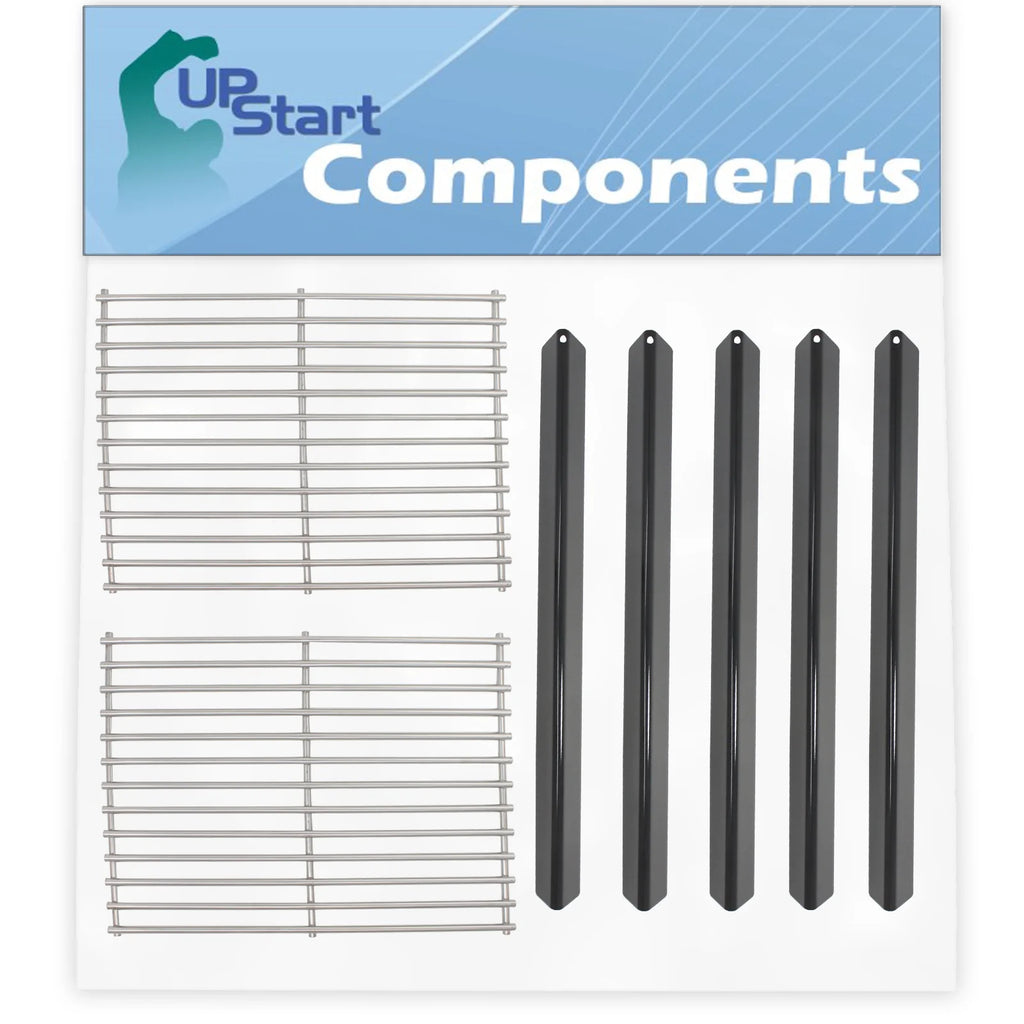 5 BBQ Grill Heat Shield Plate & 2 Cooking Grates Replacement Parts N97243