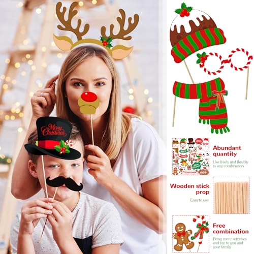 Christmas Photo Booth Props, 40Pcs Party Decorations R986