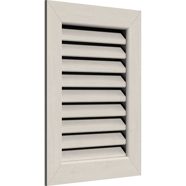 26 inch x 12 inch Vertical Gable Vent Primed Smooth Western Red Cedar L883