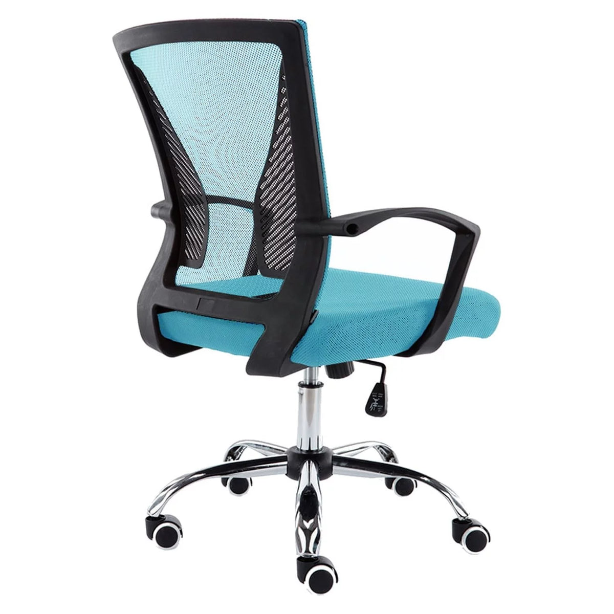 Black & Aqua Ergonomic Mesh Mid Back Office Chair X77735