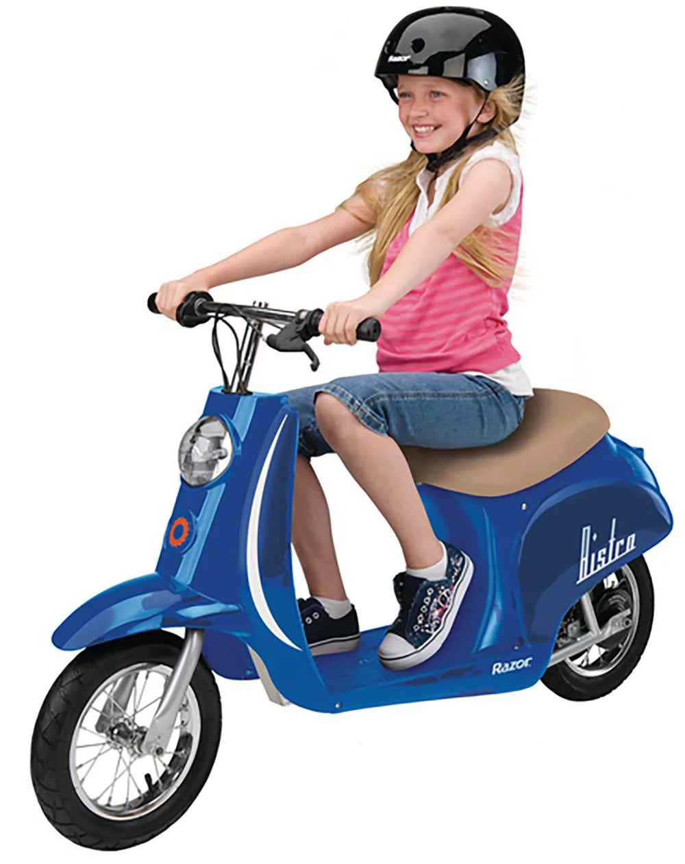 Blue & Red Electric Retro Scooters J104238