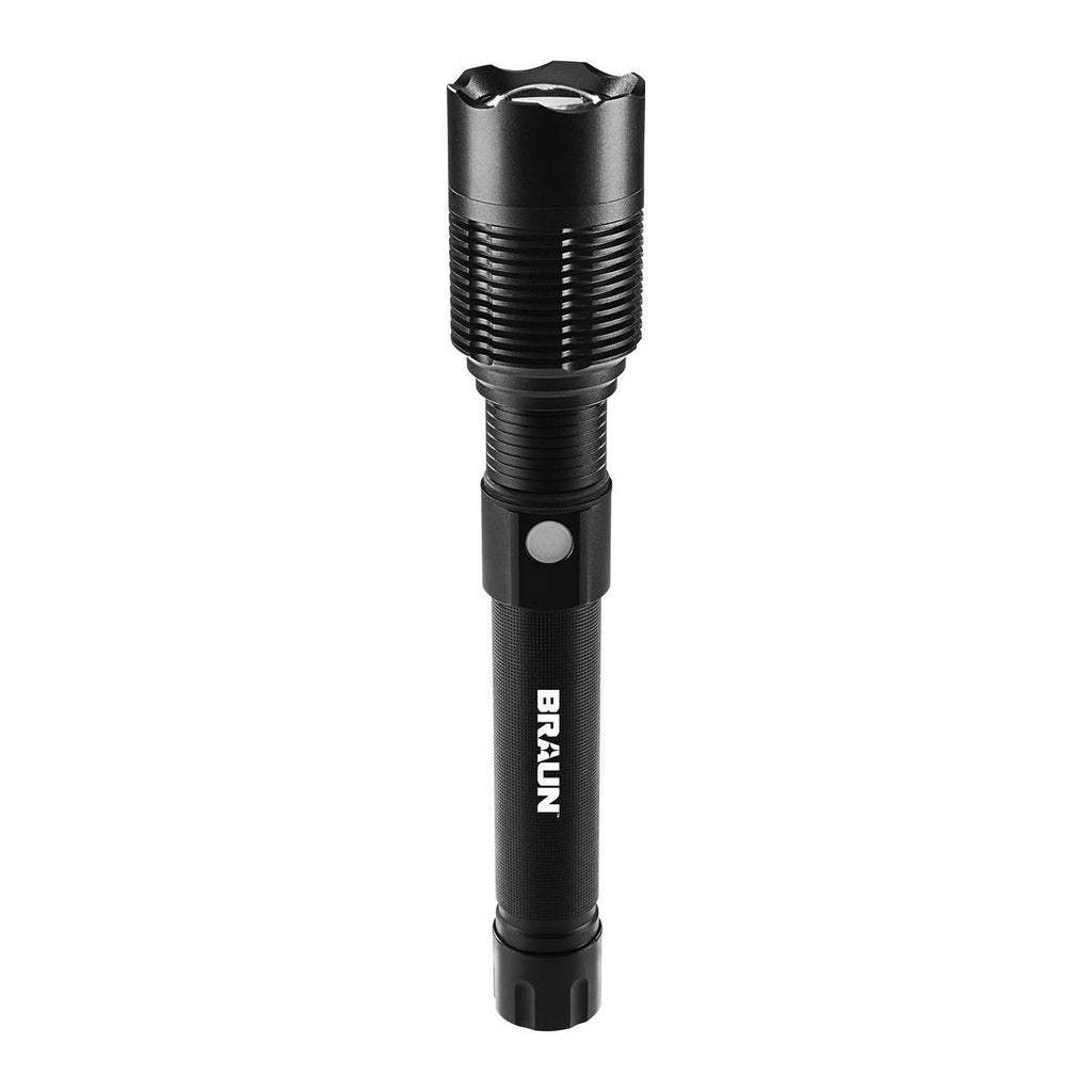 7000 Lumen Rechargeable Waterproof LED Flashlight with Battery Bank J61678