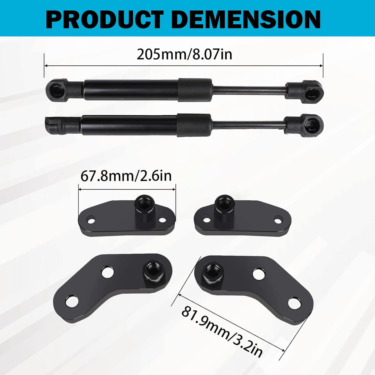 Door Opener Kits Door Shocks Struts Pack of 2 Y44329