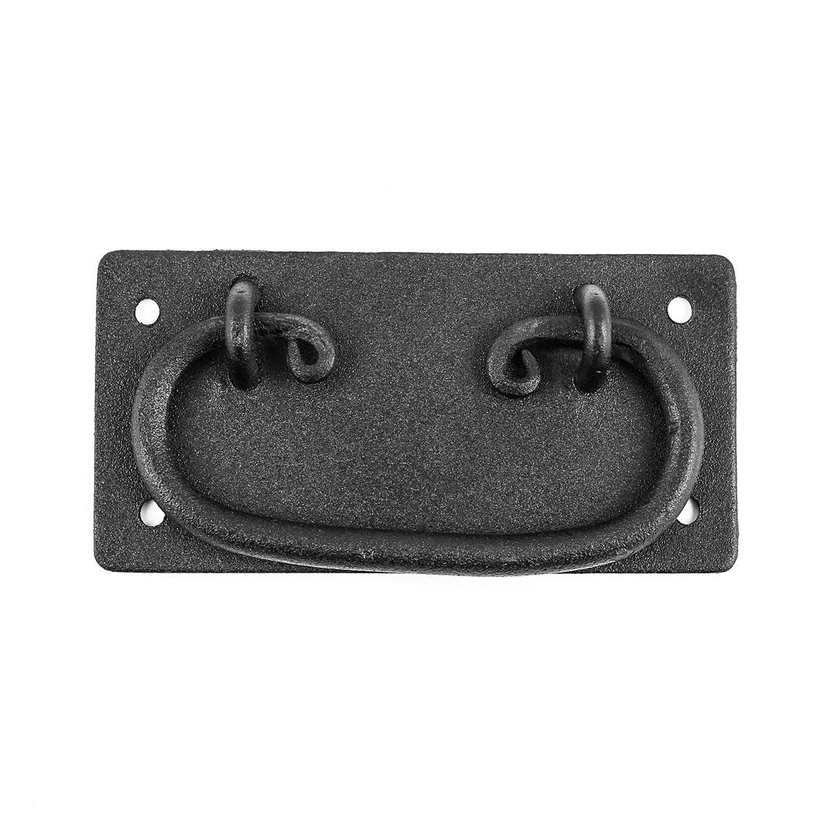 10 Cabinet Drawer Door Pull Black Wrought Iron N108431