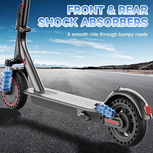 Electric Scooter with 350W Motor 16 Mph Top Speed 8.5'' Solid Tires K8897