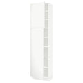 White 2 Door High Cabinet with Shelves H609063