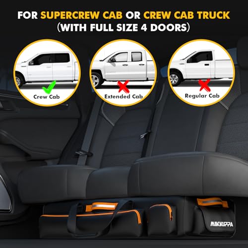Black Under Seat Storage Bag with 4 Detachable Inner Dividers X578