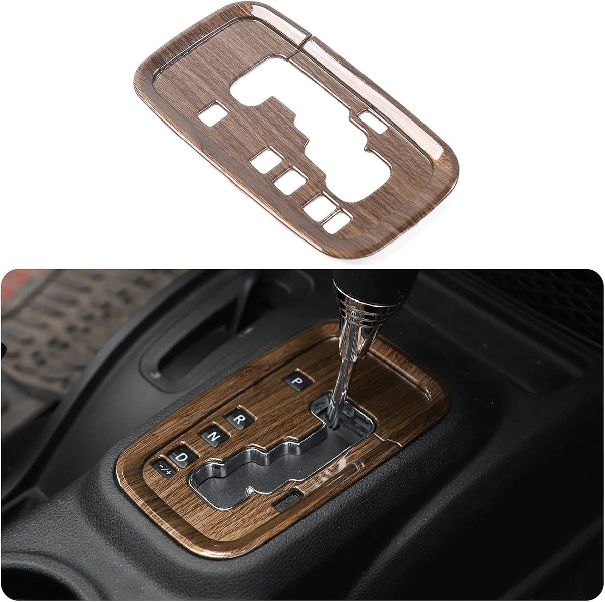 ABS Gear Shift Panel Cover Trim Stickers Car Interior Accessories L30350