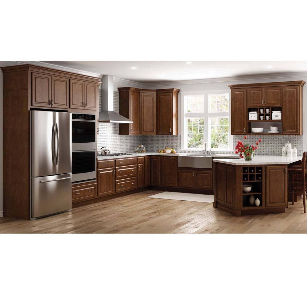 Cognac Wall Kitchen Cabinet Z76837