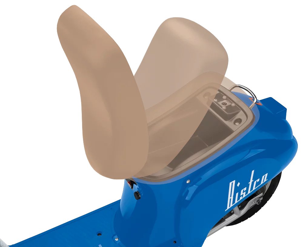 Blue & Red Electric Retro Scooters J104238