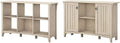 Antique White 6 Cube Organizer and Storage Cabinet with Doors W809420