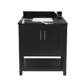 Espresso 31x22 Bath Vanity with Quartz Top D952251