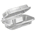 8 in. Clear Hinged Rectangle Food Container - Case of 150 Y707