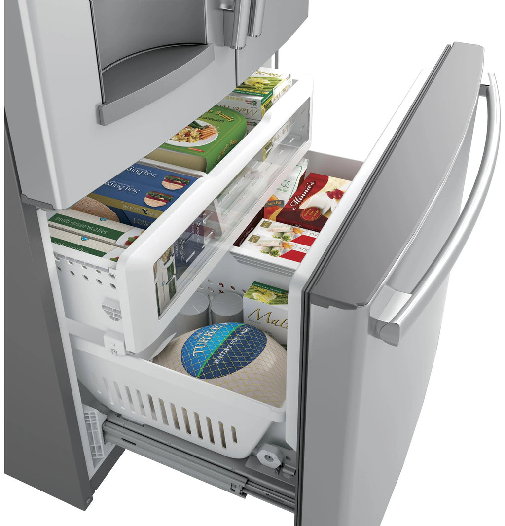 Stainless Steel French Door Freestanding Refrigerator W153