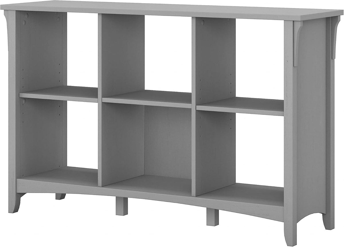 Antique White 6 Cube Organizer and Storage Cabinet with Doors W809420