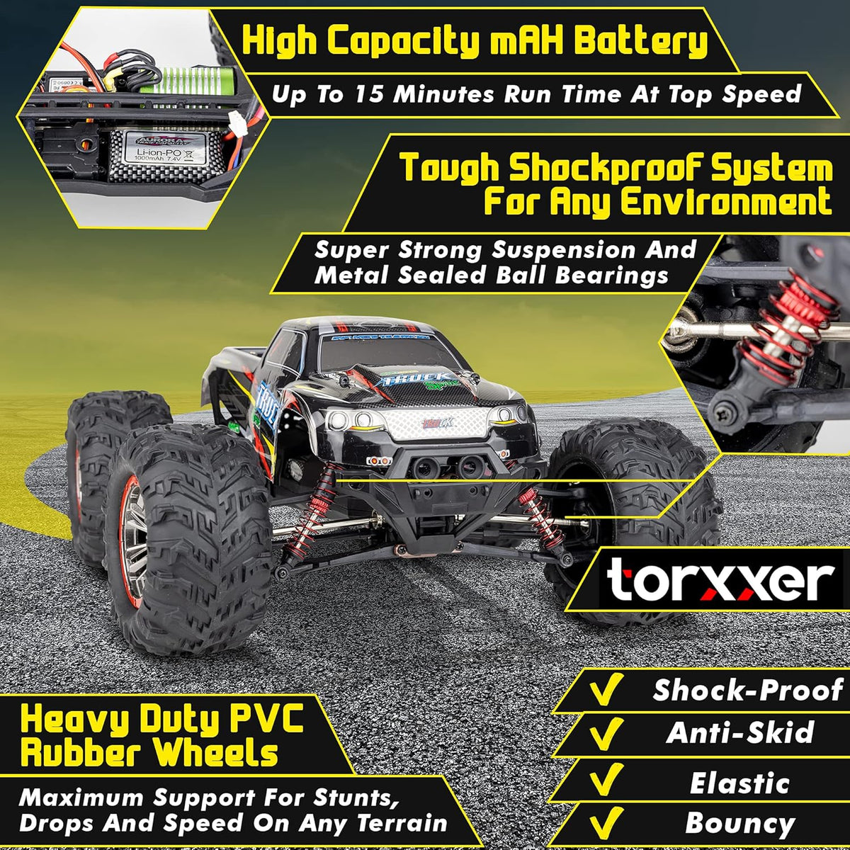 1:10 Scale High Speed 4WD Off Road RC Truck T600056