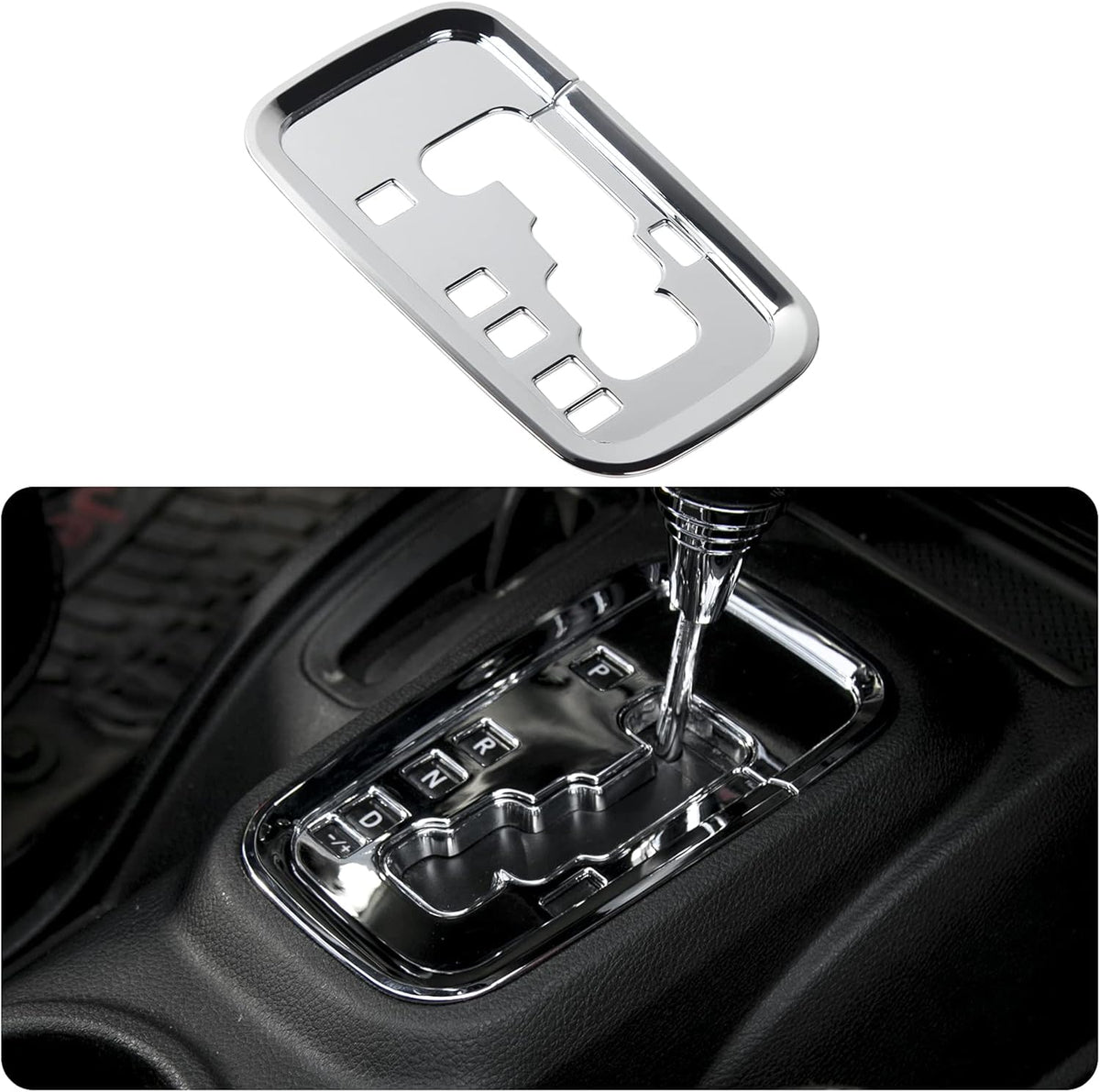 ABS Gear Shift Panel Cover Trim Stickers Car Interior Accessories L30350