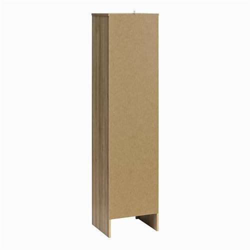 Black Oak 1-Door Tall Cabinet I556