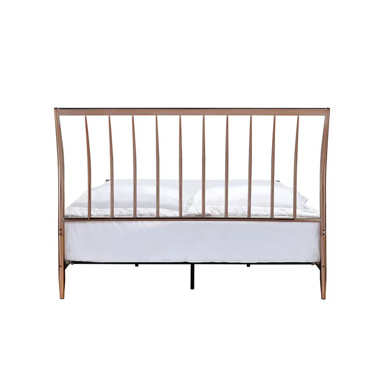 Contemporary Queen Metal Frame Sleigh Bed P665980