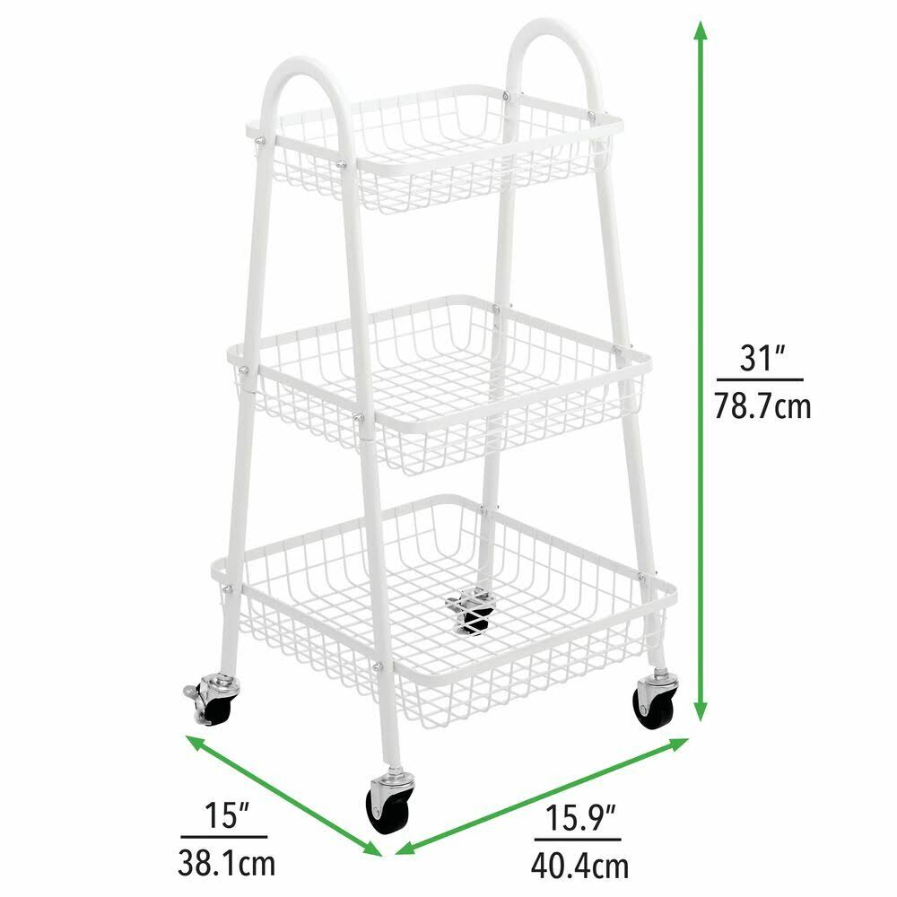 3 Tier Metal Storage Cart G6369