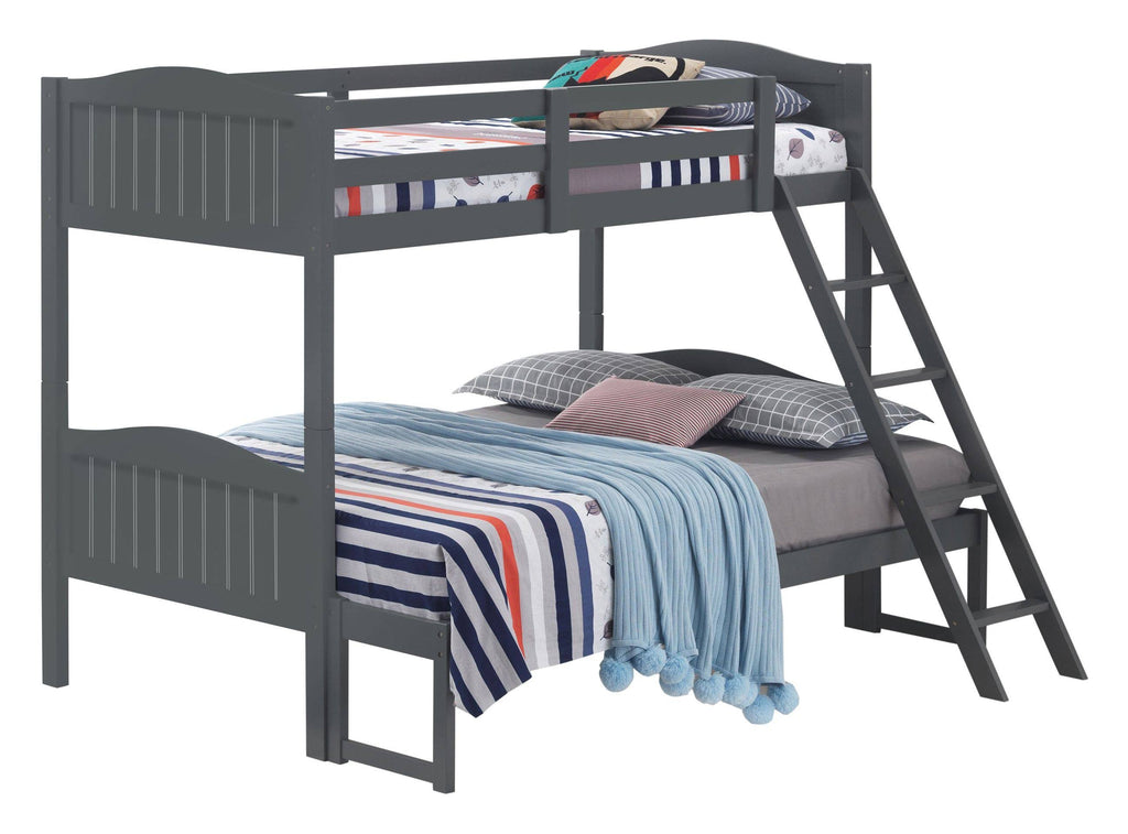 Grey Twin/Full Bunk Bed X4831