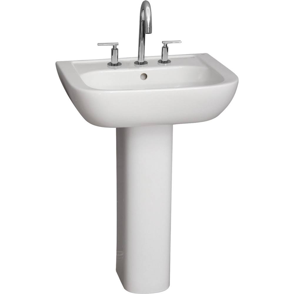 White Pedestal Lavatory J36981