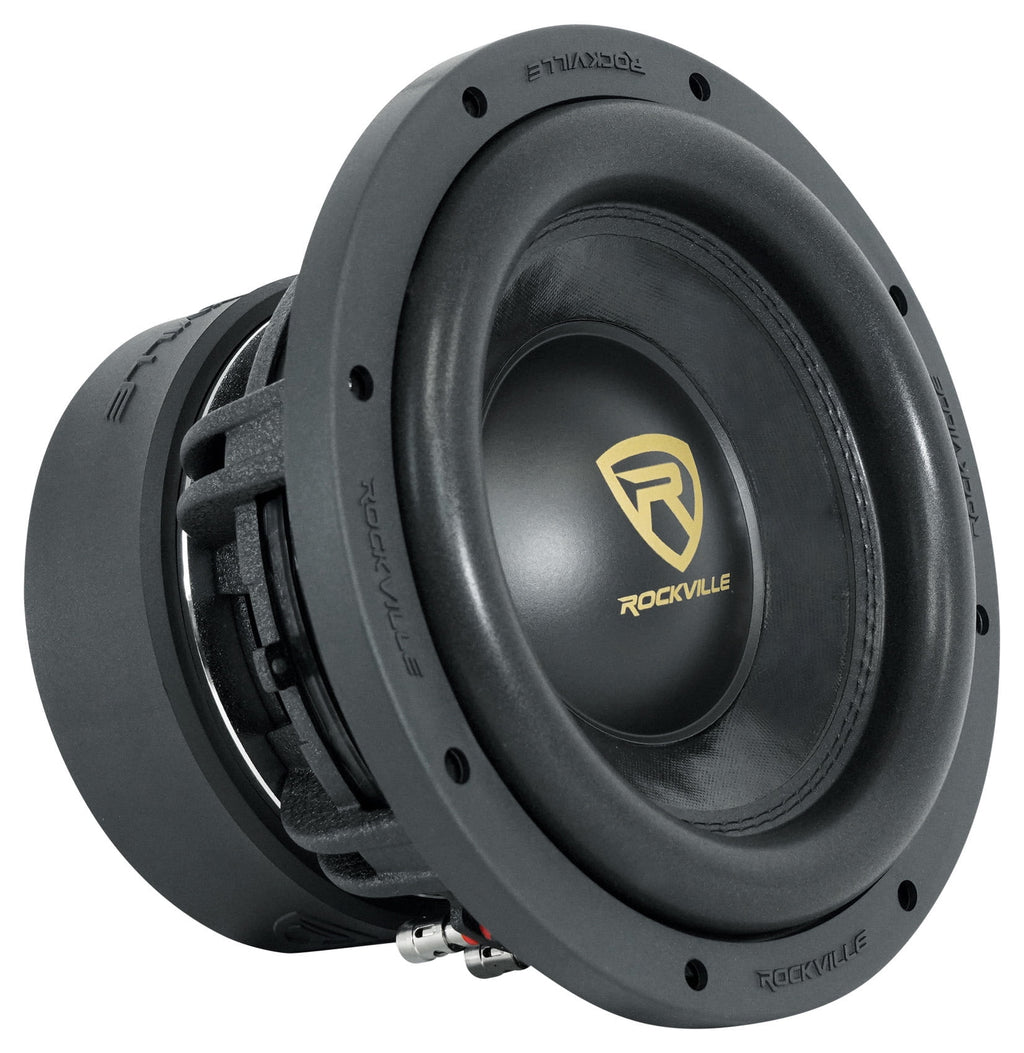 10" 6400 Watt Car Subwoofers with Mono Amplifier and Copper Amp Kit I4015