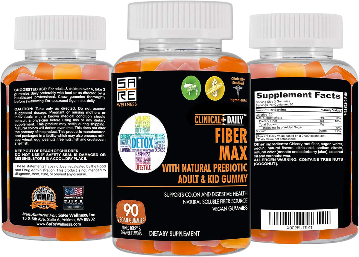 90 Gluten-Free Fiber Gummies J5127