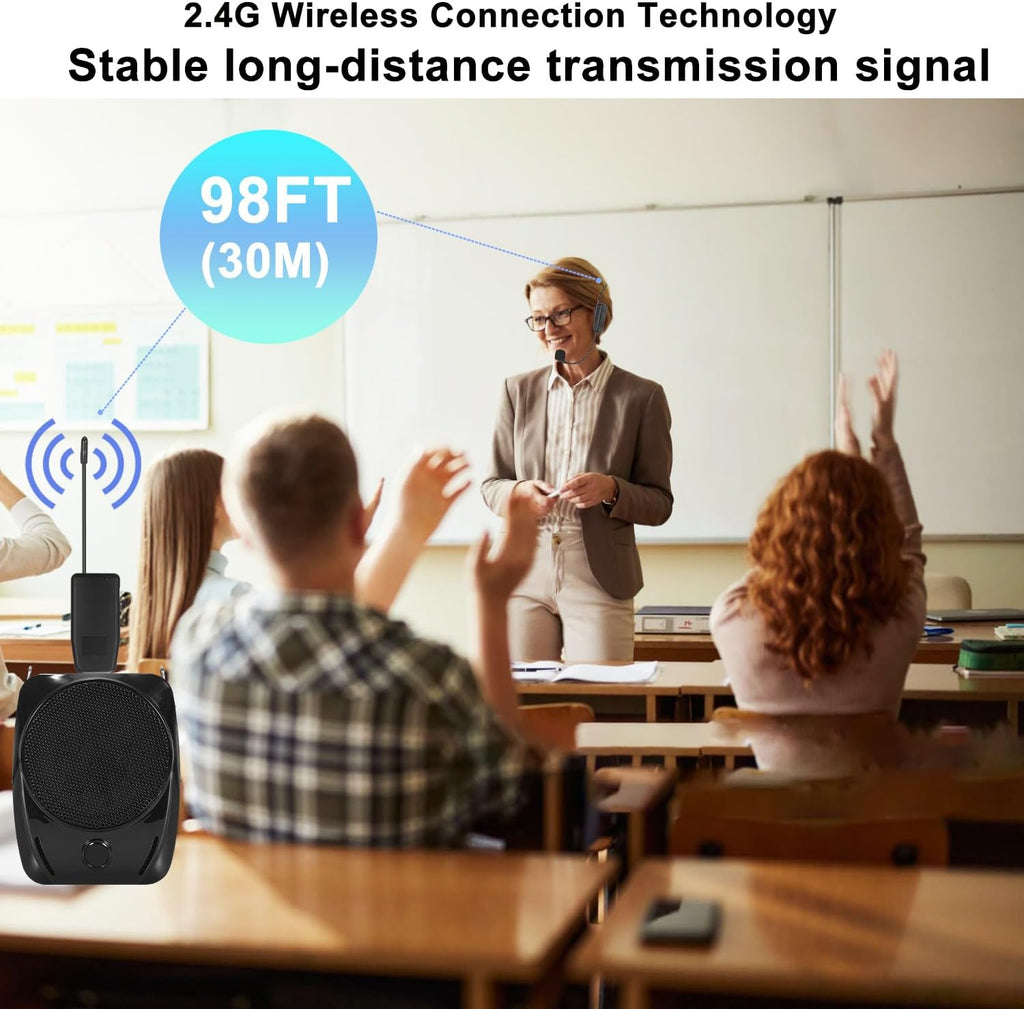 2.4G Wireless Microphone System with Headset Mics and Handheld Mics N2536