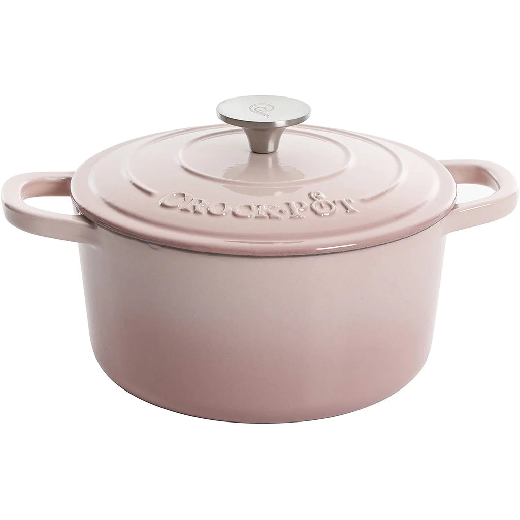 Blush Pink 5 Quart Enamel Cast Iron Dutch Oven Q648428