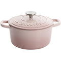 Blush Pink 5 Quart Enamel Cast Iron Dutch Oven Q648428