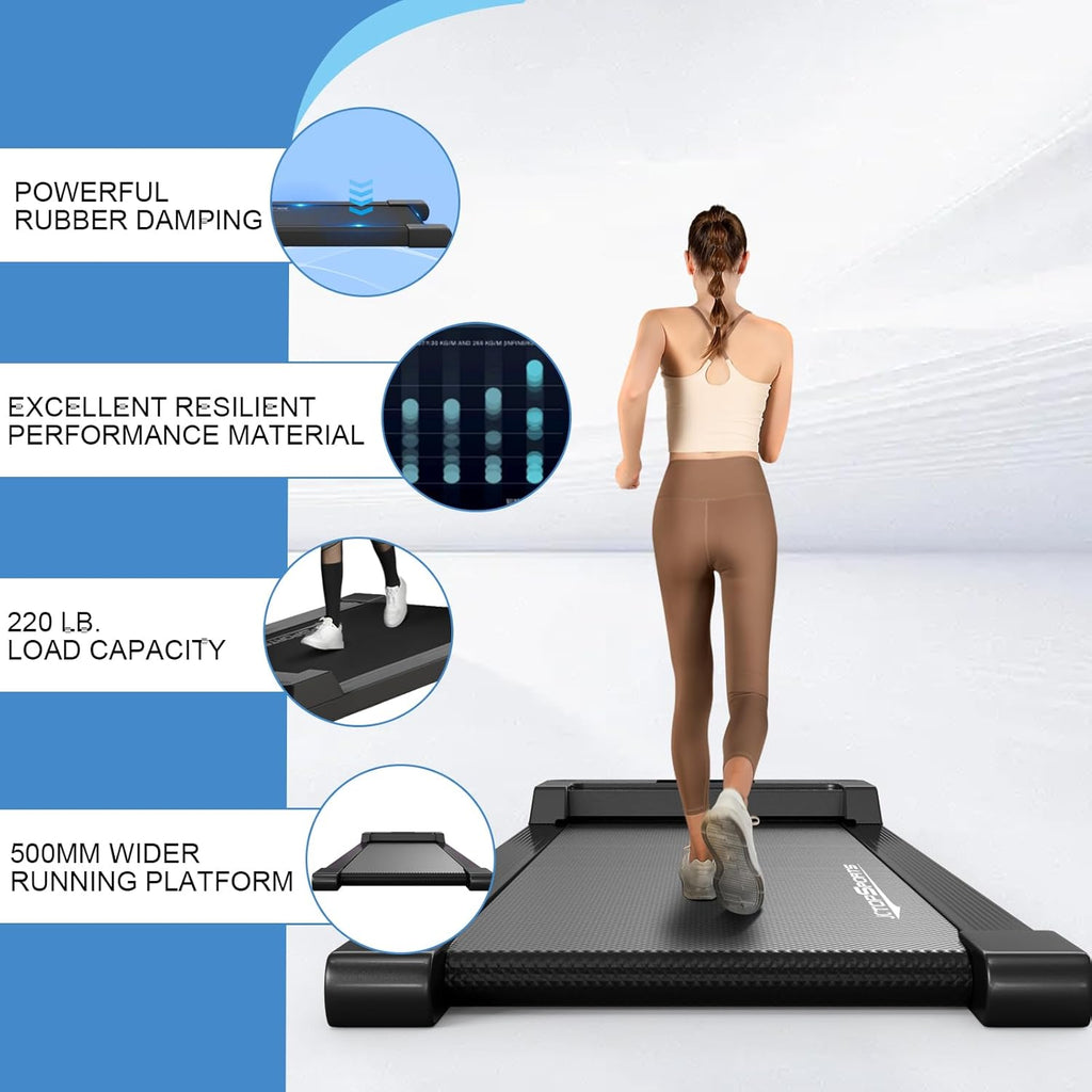 2.5HP Portable Under Desk Treadmill with Remote Control K150