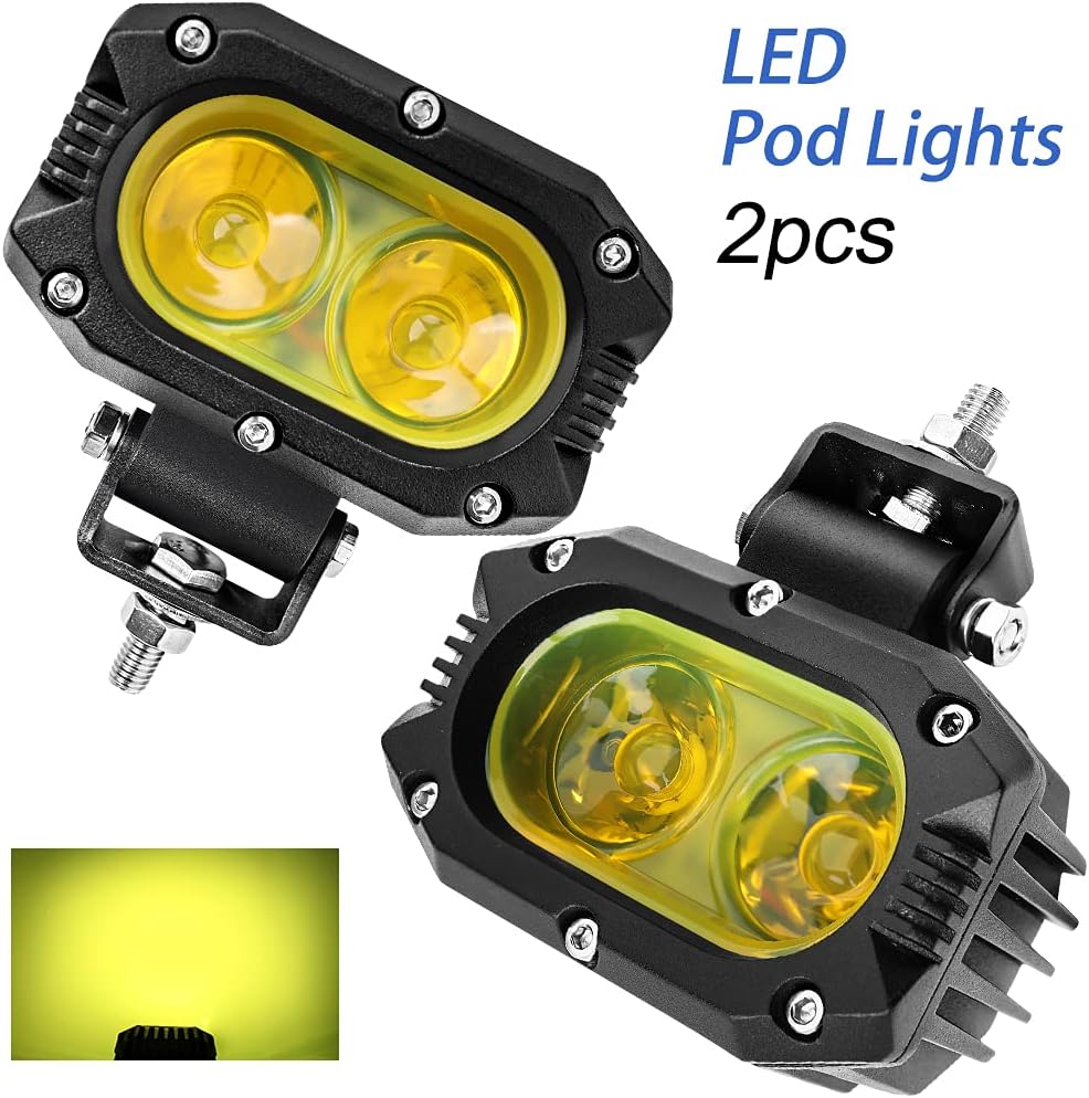 Yellow 2pcs LED Fog Lights Bar C2272
