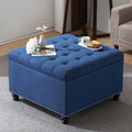 Large Upholstered Storage Ottoman P472