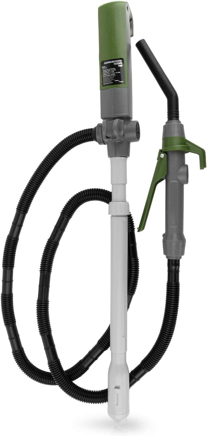 Multi-Purpose Battery Powered Fuel Liquid Transfer Pump, 10ft Hose, 9 liters per min, Pack of 2 N119