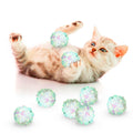 Clear Mylar Cat & Ferret Crinkle Balls & Chase Toy T7783