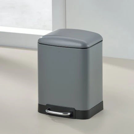 Grey Pedal Dust Bin W111