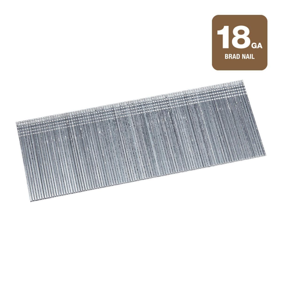 2 in. 18 GA Galvanized Brad Nails, 5000-Piece G1702