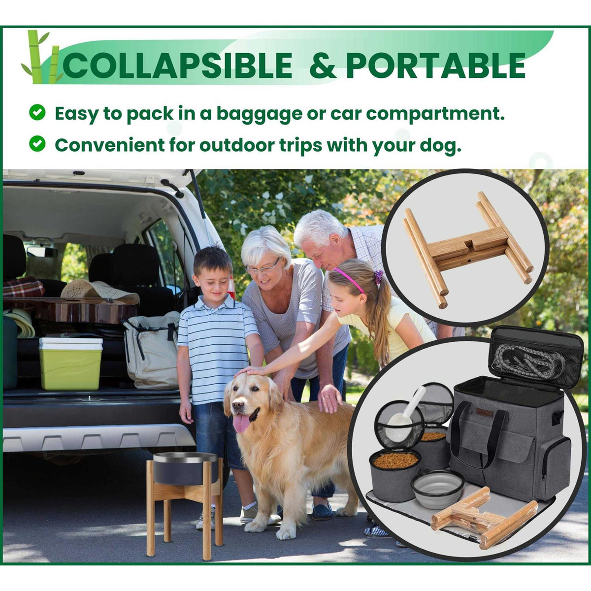 Adjustable Dog Bowl Stand T798870