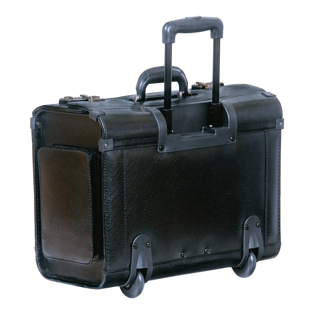 Black Wheeled Laptop Catalog Case U8670