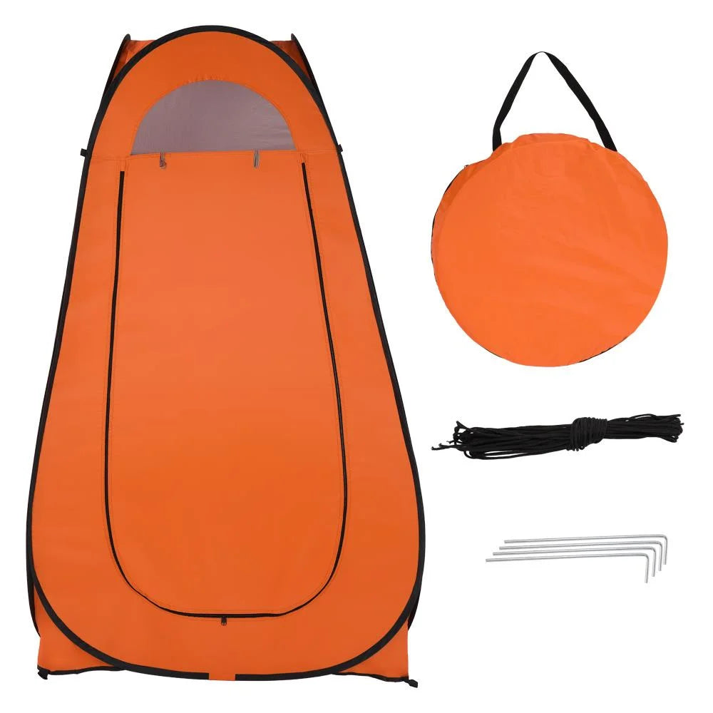 Orange Pop Up Shower Tent with Carrying Bag O618560