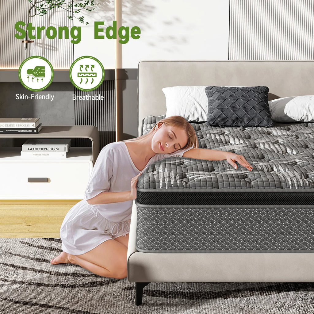 CertiPUR-US Certified Memory Foam Pocket Spring Hybrid Mattress V19517