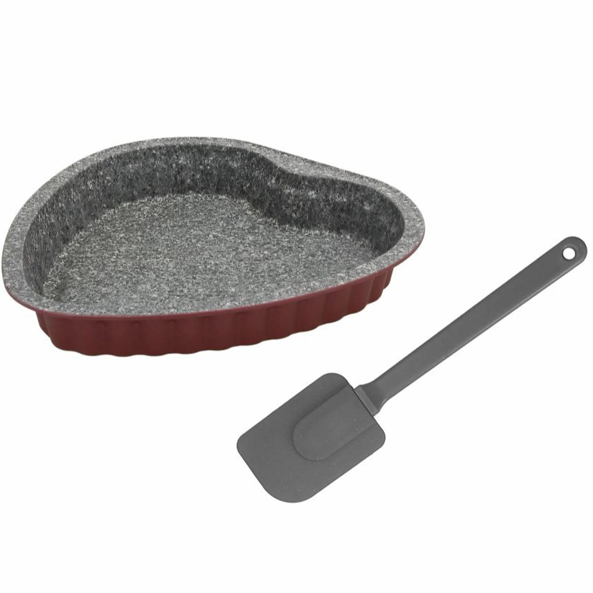 Heart Cake Set 24cm with Silicone Spatula B99915